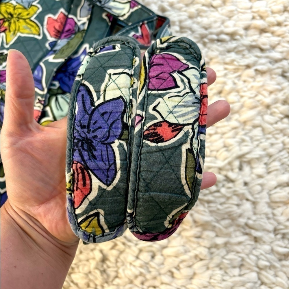 Vera Bradley large floral quilted tote purse - Picture 7 of 16